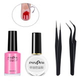 10/15ml Peel Off Latex Liquid Tape Protect Nail Polish Varnish Anti-spill Latex Fast Dry Skin Care Tool With Tweezer